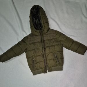 Zara Green Coat For Boys Size 4